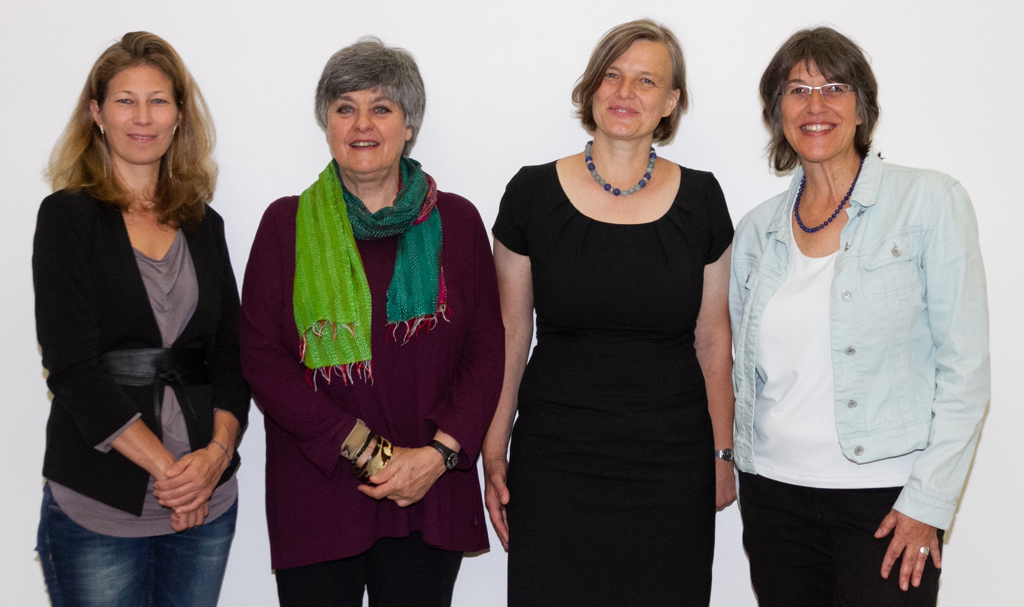 Dr. Stephanie Drlik und Prof. Maria Auböck (ÖGLA), Prof. Dr.-Ing. Swantje Duthweiler und Ursela Schwertl (bdla Bayern). Foto: Stephan Rescher